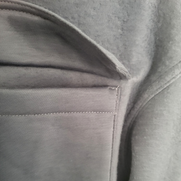 Steve Madden Women Shacket Button Down Long Sleeve Size Large Slate Gray New - Picture 6 of 9